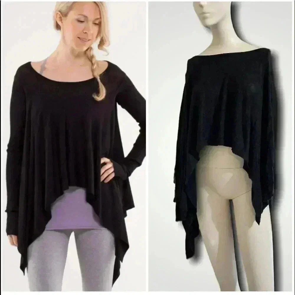 Lululemon Enlightened Pullover Heathered Black Size 4